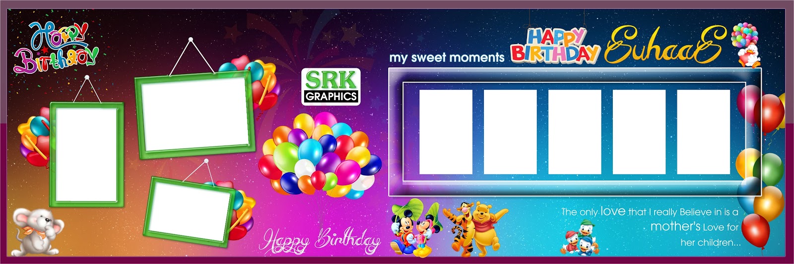 PSD Birthday Backgrounds Free download SRK GRAPHICS