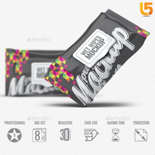 100+ Best Wet Wipe Mockup Templates Graphic Design Resources