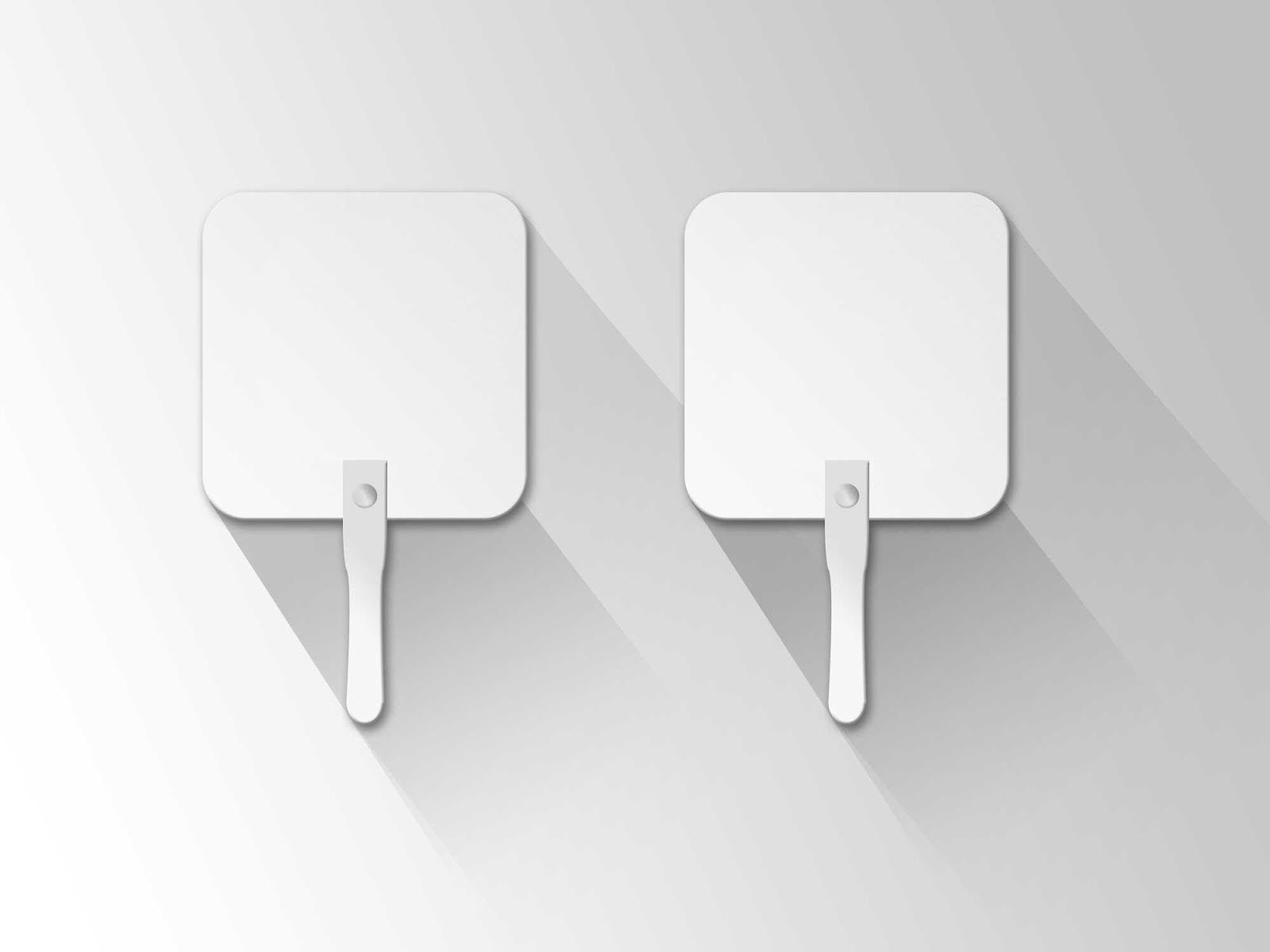 Kilojo Resource 7 FREE PSD MOCKUP Plastic Hand Fan