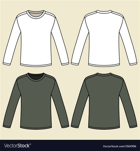 Free Long Sleeve Tee Shirt&nbsp;Template