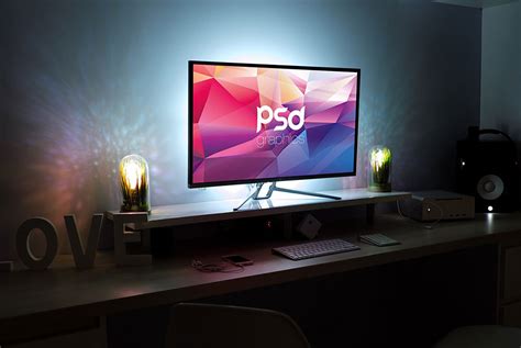 Monitor Screen Mockup