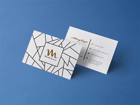 Front And Back Business Card&nbsp;Mockup