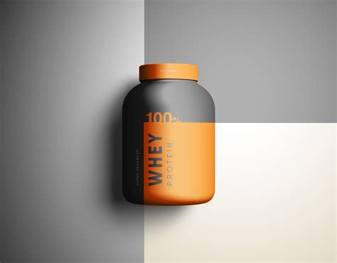 Protein Jar Mockup&nbsp;Psd