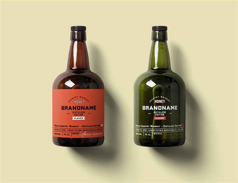 Rum Bottle Mockup&nbsp;Free