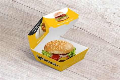 Burger Box Template Psd