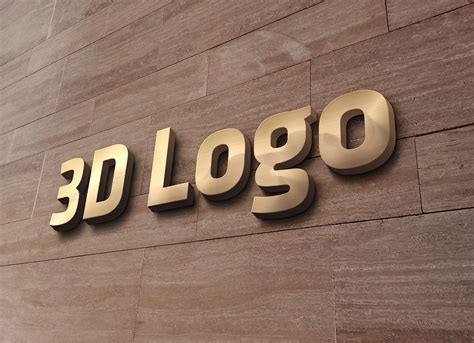 3D Wall Signage&nbsp;Mockup