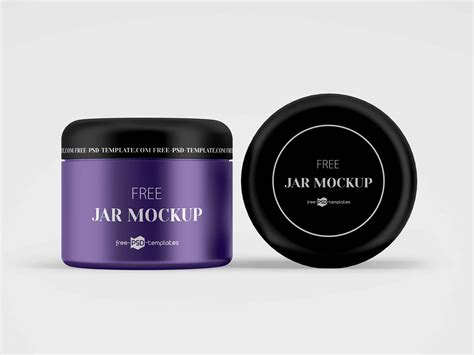 Cosmetic Jar Mockup Free&nbsp;Download