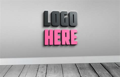 Download Mockup Logo 3D&nbsp;Photoshop