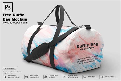 Duffle Bag Mockup Free&nbsp;Download
