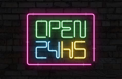 Neon Light Sign&nbsp;Mockup