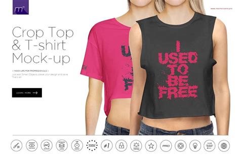 Crop Top Mockup Front And&nbsp;Back