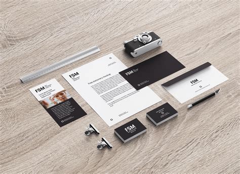 Free Stationery Mockup&nbsp;Photoshop