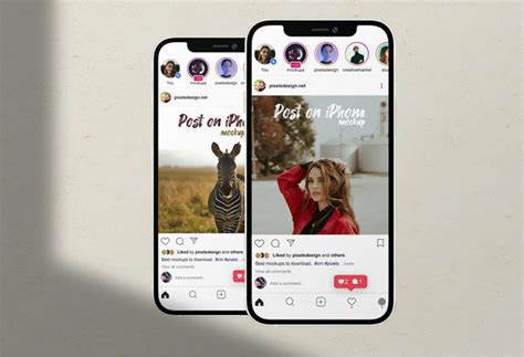 Instagram Feed Iphone&nbsp;Mockup