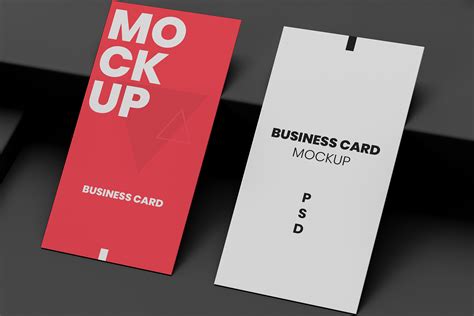Business Card Mockup Vertical