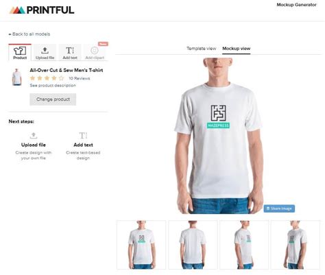 T Shirt Mockup Generator&nbsp;Plugin