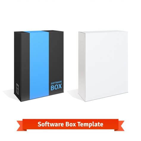 Software Box Template Psd