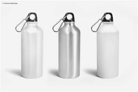 Stainless Steel Water Bottle Mockup&nbsp;Free
