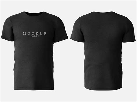 Back And Front T Shirt Mockup