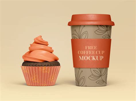 Cupcake Mockup Psd Free&nbsp;Download